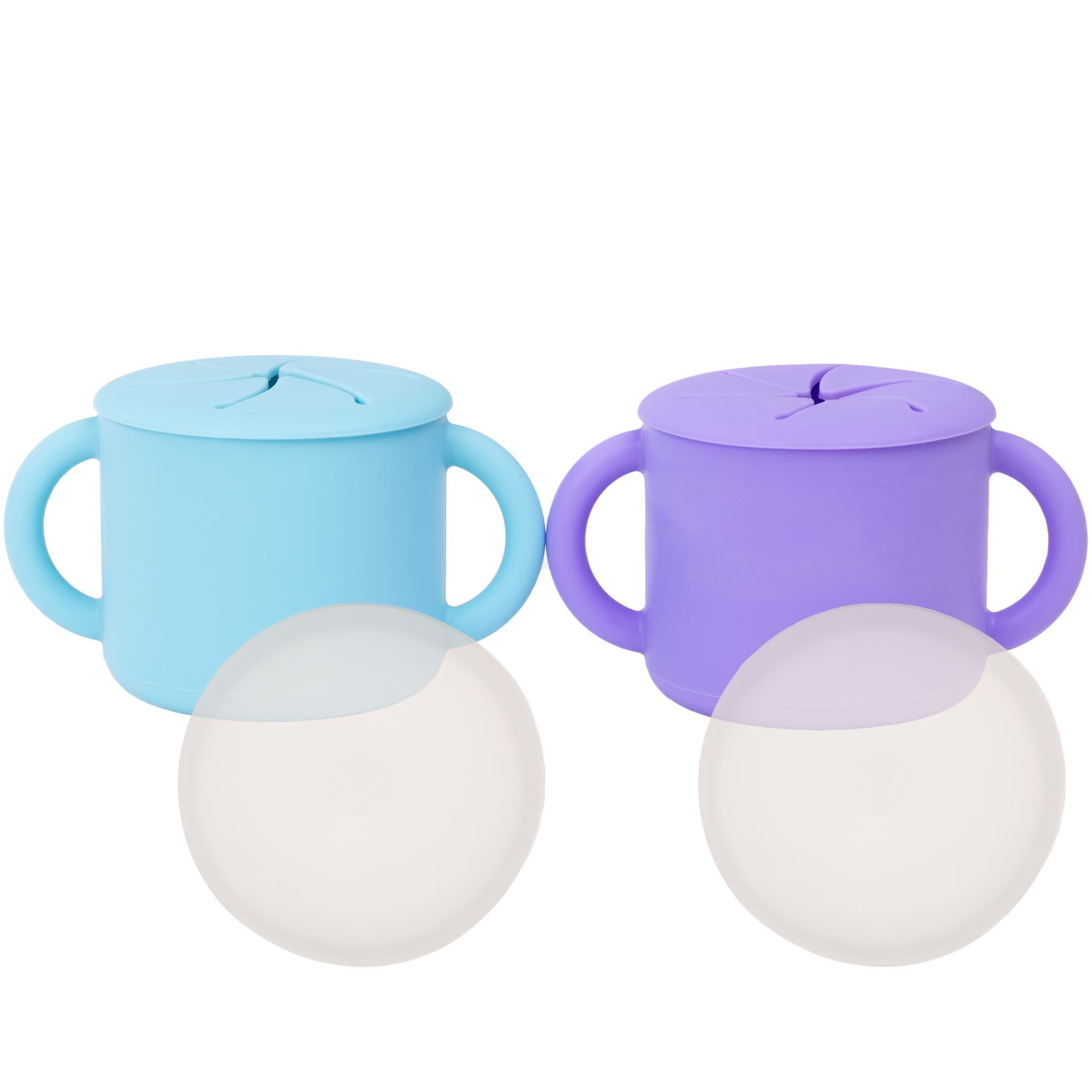 Silicone Travel Snack Cup Set Of Two By Aubrey & Co  Snack cups,  Biodegradable products, Babies first christmas