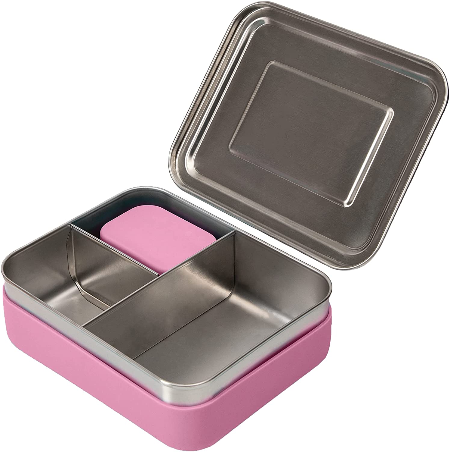 Silicone Bento Lunch & Snack Box for kids adults Desert Rose MKS Miminoo
