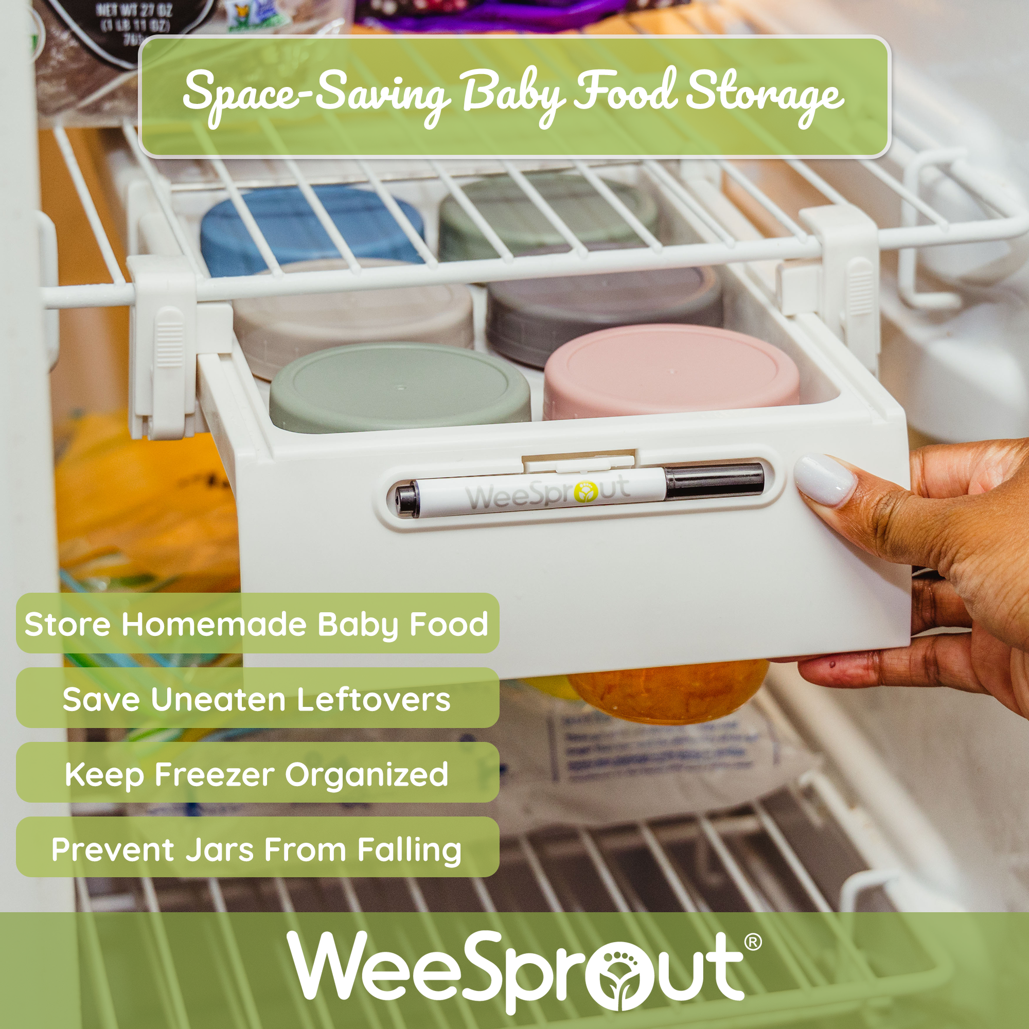 WEESPROUT Silicone Baby Food Freezer & Storage Tray 