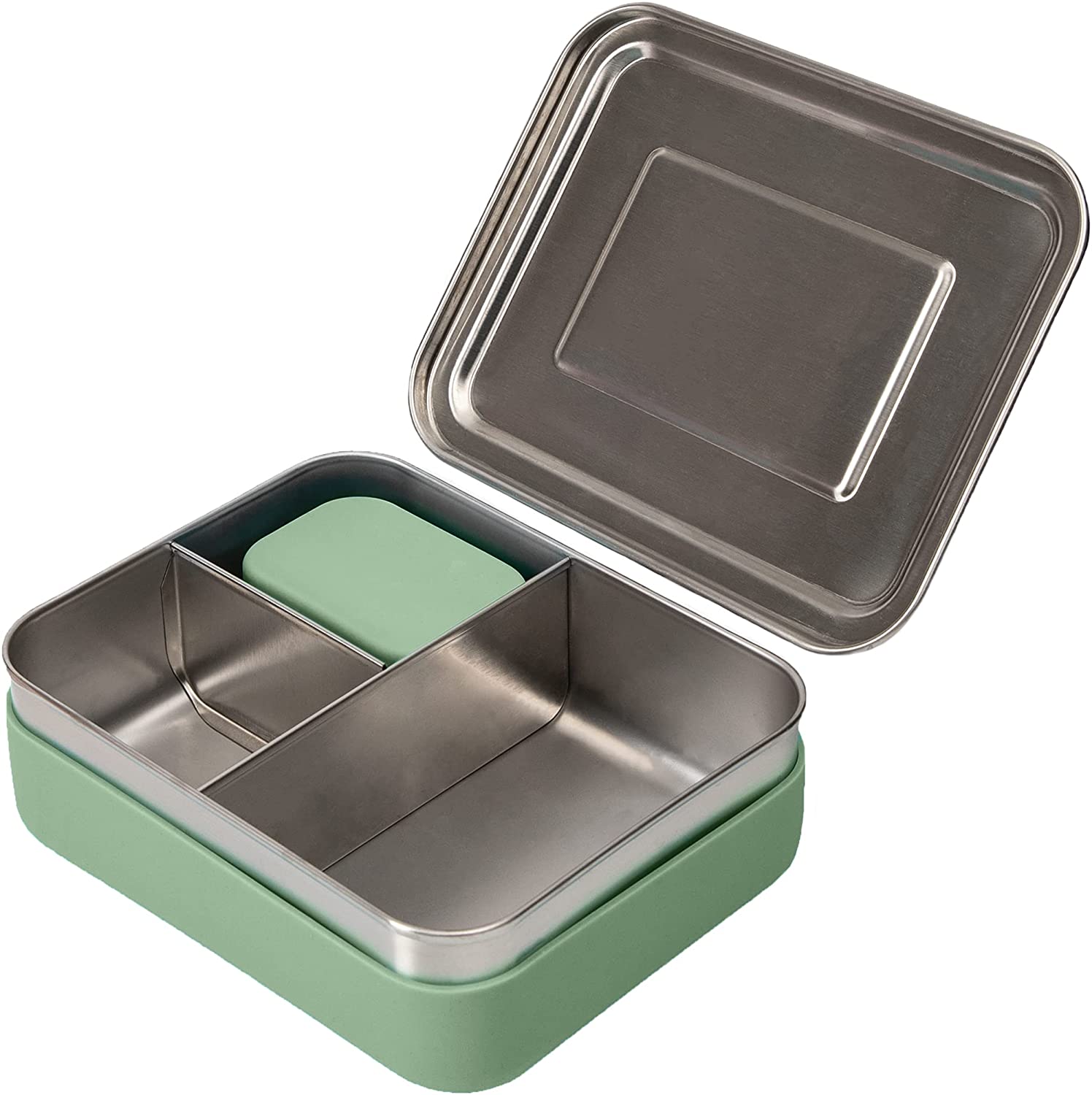 WeeSprout 18/8 Stainless Steel Food Containers | Leakproof | Set of 3, Blue