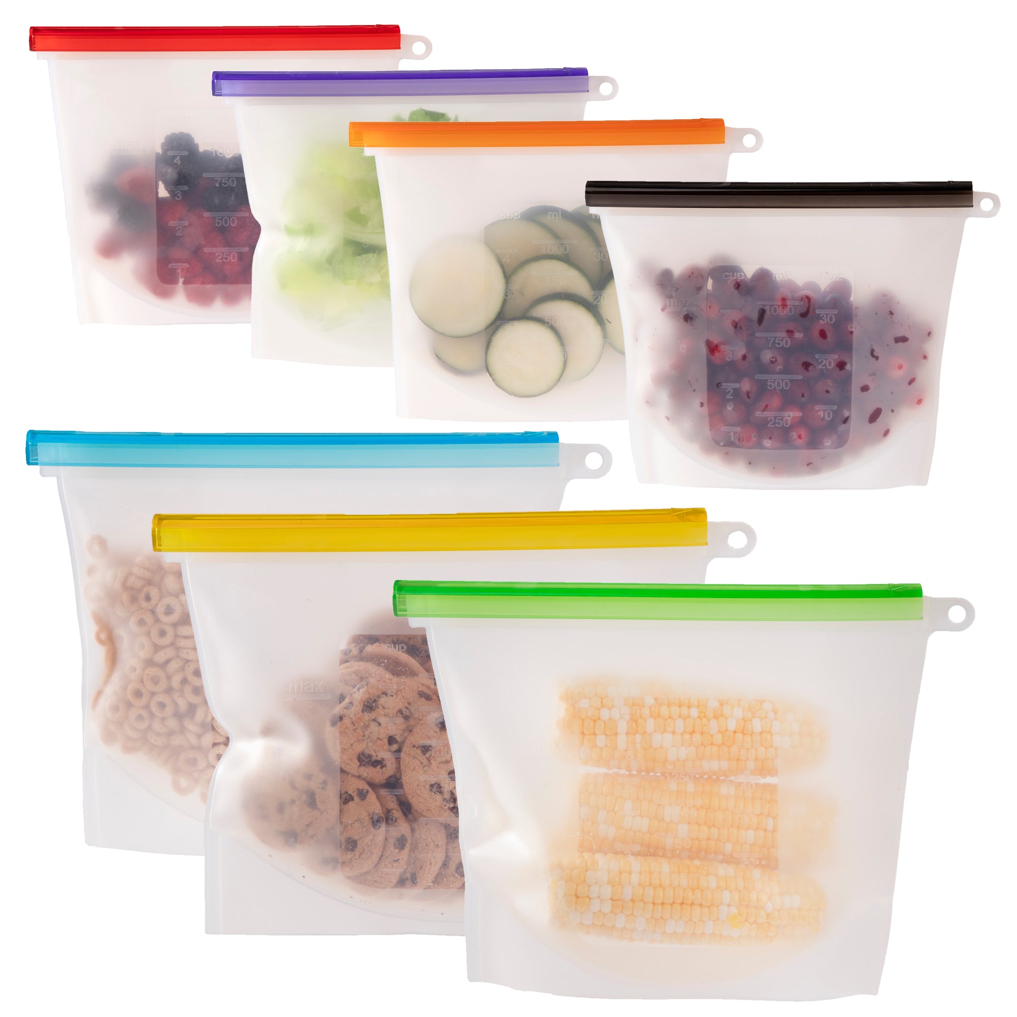 Reusable Washable Food Storage Bags Eco Friendly Leakproof Kitchen Pantry -   Norway