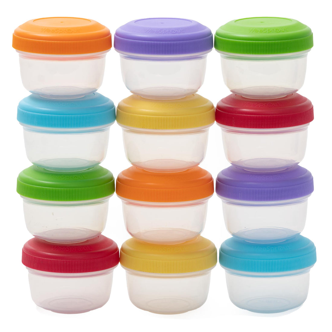 Durable Plastic Food Container Set with Snap Locking Lids, 48