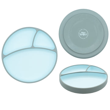 Two-Tone Baby Plate with Suction Cup