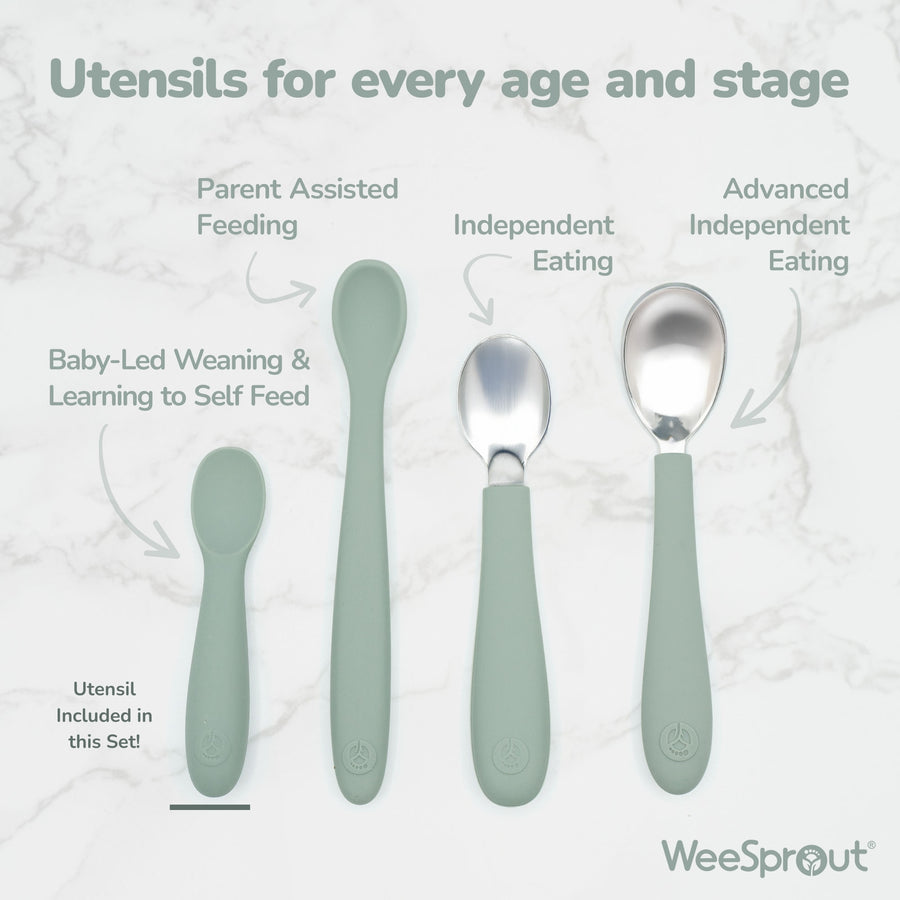 Silicone Baby Spoons for Self Feeding