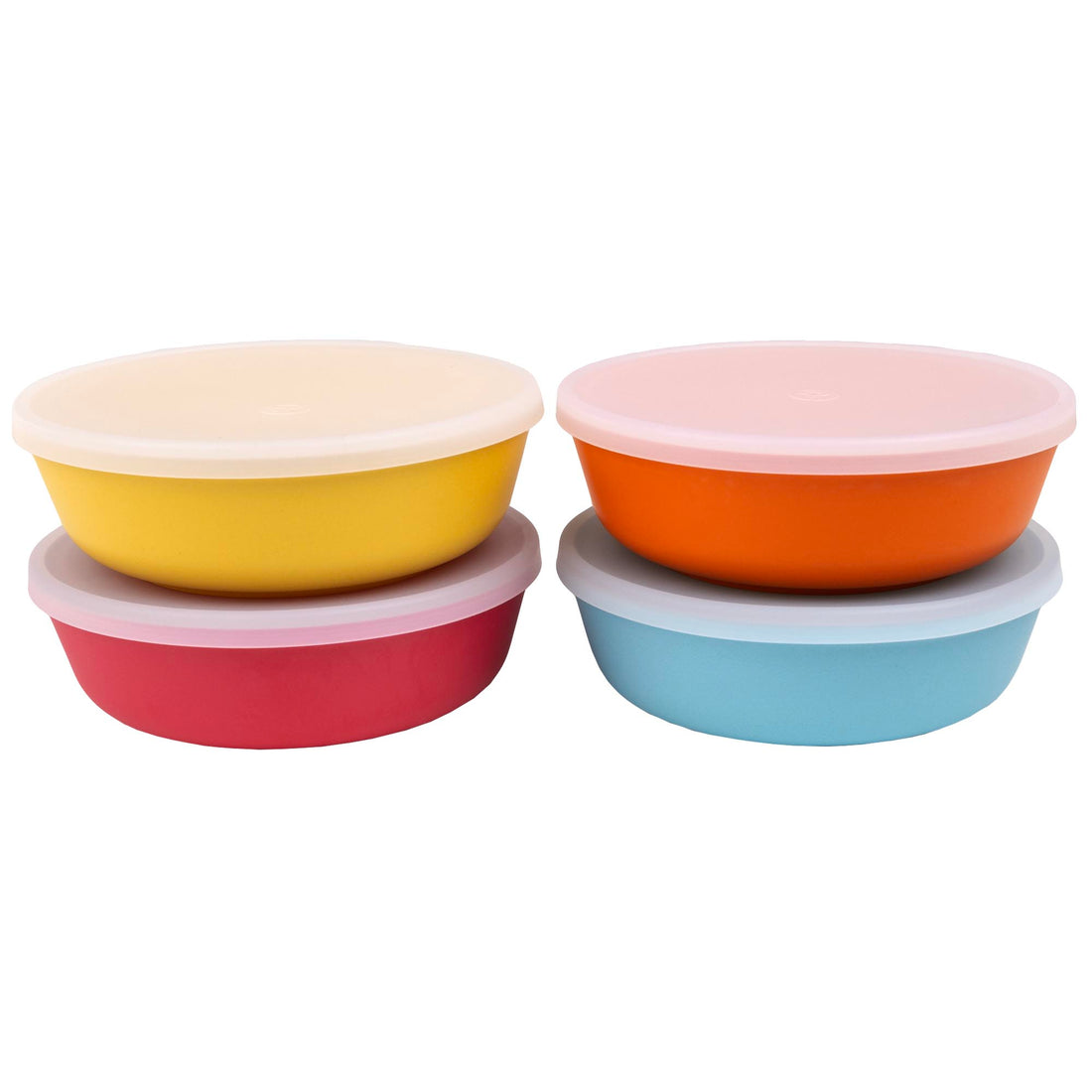 WEESPROUT Bamboo Toddler Bowls  Set of 4 (10 fl oz) 