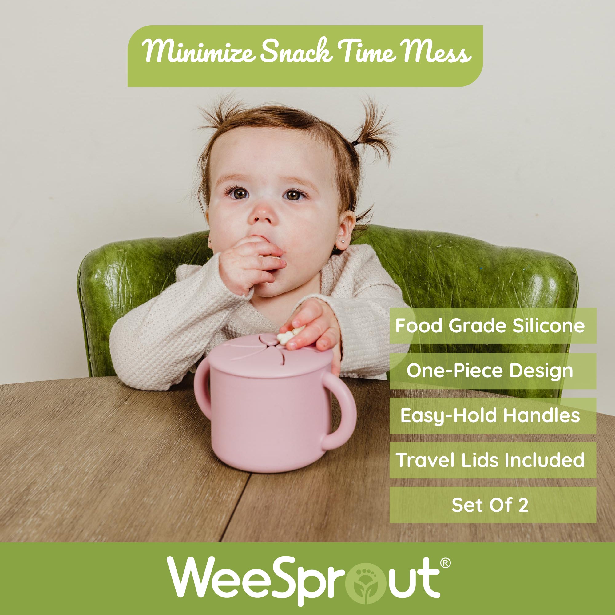 Baby and Toddler Snack Cups WeeSprout